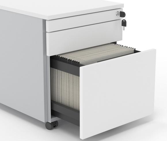 Τροχήλατη Συρταριέρα Μεταλλική 600mm