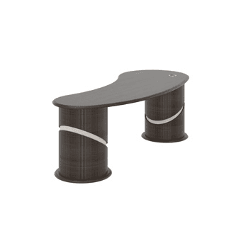 Θερμολαμινική Επιφάνεια: Dark Walnut / Βάση: Cashmere