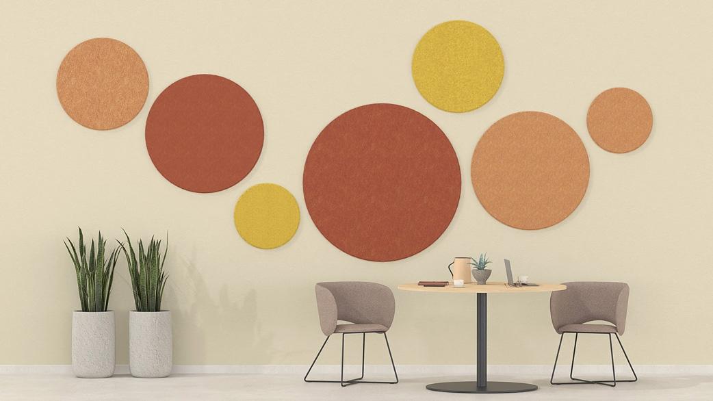 Επιτοίχιο Ακουστικό Πανέλο - Στρογγυλό