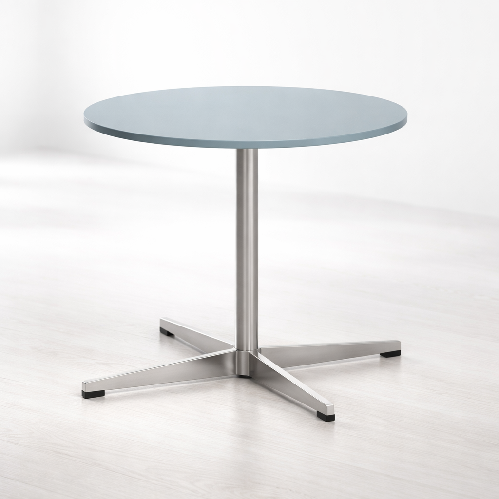 SLIM Γυάλινο Στρογγυλό Τραπεζάκι Αναμονής