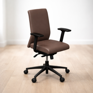 Καρέκλες Εργασίας Smart Δερματίνη Μόκα Ετοιμοπαράδοτη