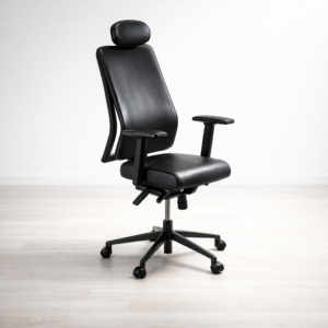 Καρέκλα Reflex D Δερματίνη Μαύρη Ετοιμοπαράδοτη