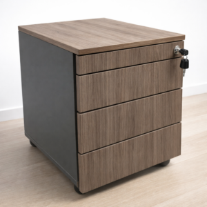 Συρταριέρα Μελαμίνης 1 / 2 / 3 / 3 Τροχήλατη Grey Oak Ετοιμοπαράδοτη