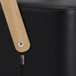 Σκαμπό SIMPLE Δερματίνη Μαύρο Ετοιμοπαράδοτο – εικόνα 2