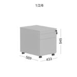 Τροχήλατη Συρταριέρα Λάκας 600mm – εικόνα 6