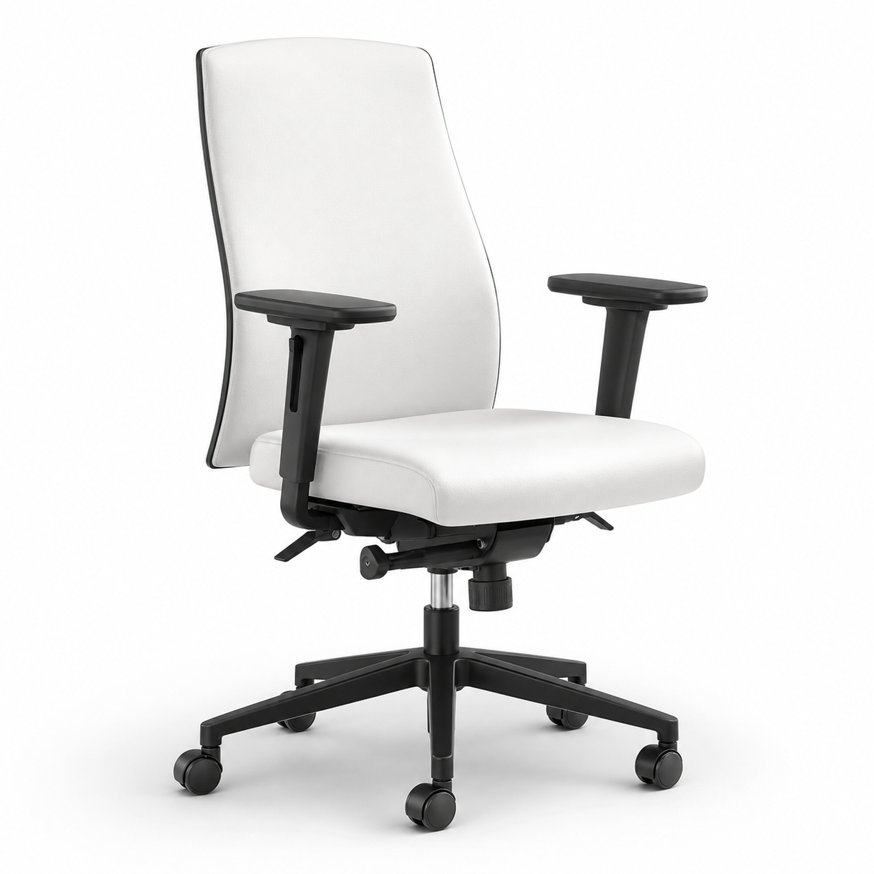 action-white-no-headrest-black-base-front