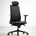 Καρέκλες Εργασίας Smart Δερματίνη Μαύρη Ετοιμοπαράδοτη