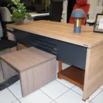 Διευθυντικό Γραφείο DROMEAS Lysis Plus 200×100 Καρυδιά – Ετοιμοπαράδοτο